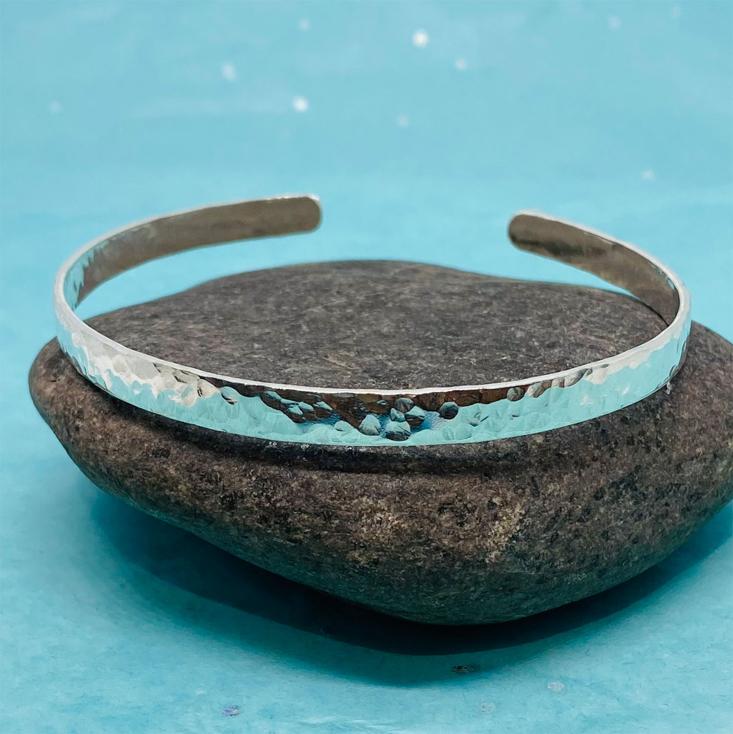 Silver hammered torque bangle - Nikki Murrish - Handmade Jewellery in ...